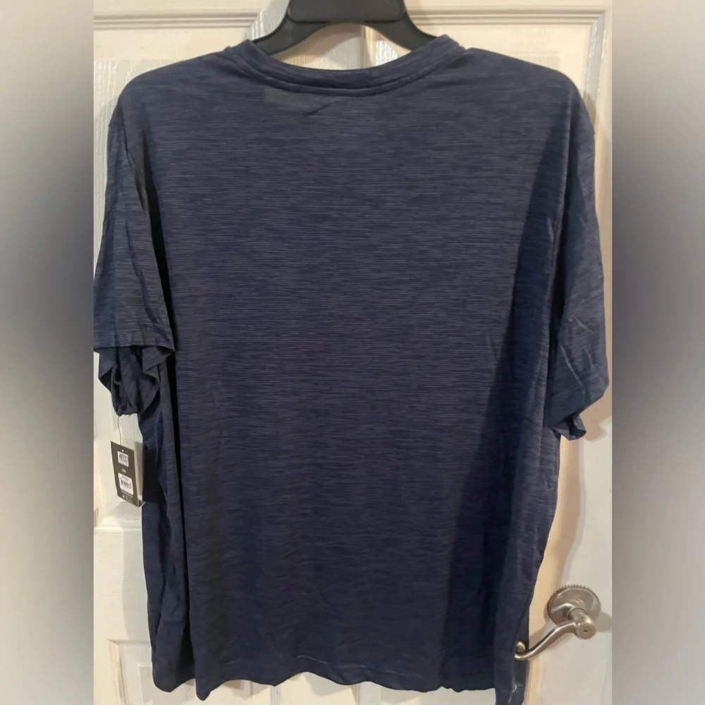 NWT Athletic Works Men’s 3XL Blue Space Dye Performance Tee‎ Activewear Shirt